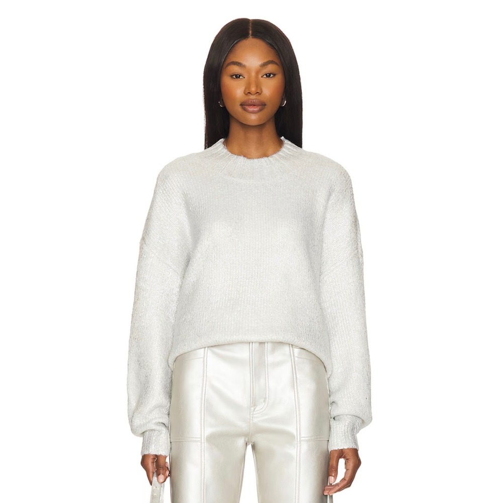 PISTOLA Carlen‎ Pullover in Snow Disco Oversized Sweater Size Small  NWOT
